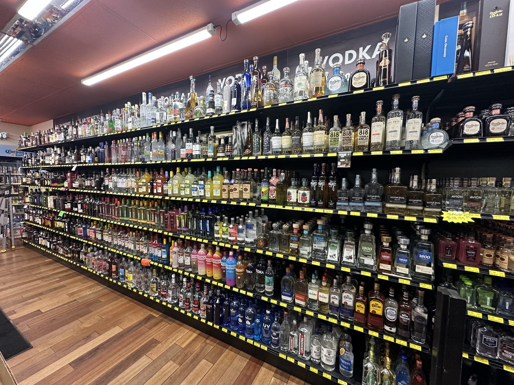 Spirits selection