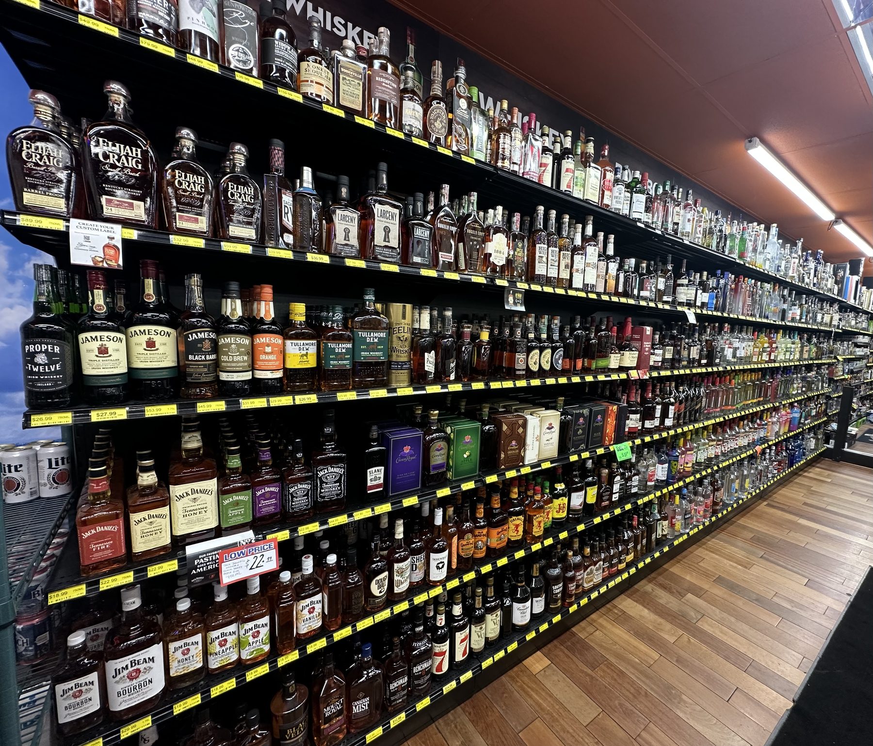 Whiskey selection